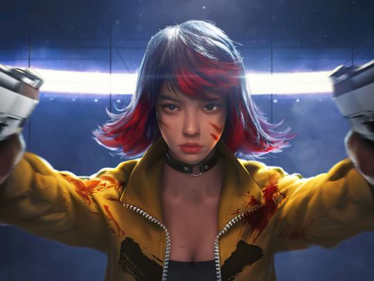 1024x768 Garena Free Fire Gun Girl 1024x768 Resolution Wallpaper, HD 