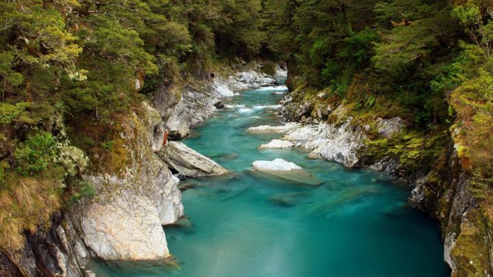 River Blue Water Nature Wallpaper Hd