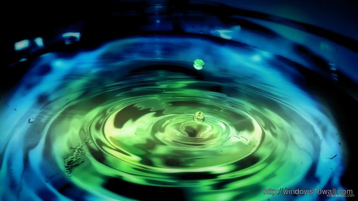 3d Water Drop Render Widescreen Wallpaper - windows 10 Wallpapers