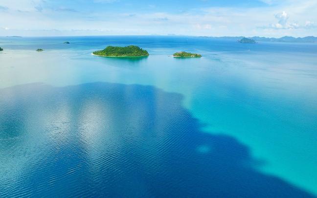 nature, Landscape, Thailand, Sea, Tropical, Hill, Clouds, Blue 