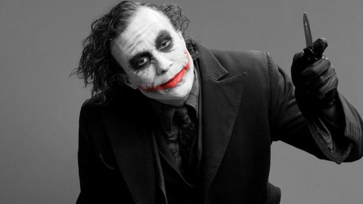 Joker, Heath Ledger, DC Comics, Black And Red, Batman, Photography 