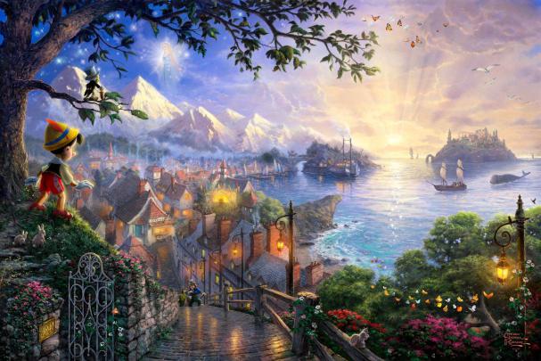 Thomas Kinkade Disney Iphone Wallpaper - Cool Wallpapers