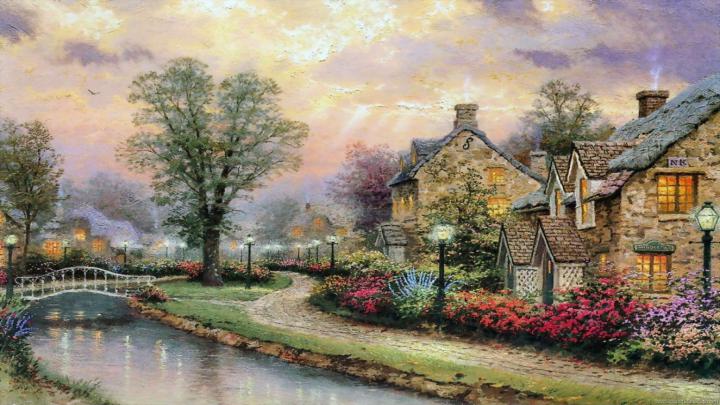 Free download Hd Wallpapers Thomas Kinkade Disney 1920 X 1200 945 Kb 