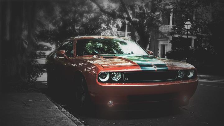 Wallpaper : 1920x1080 px, blurred, car, Dodge Challenger SRT 1920x1080 