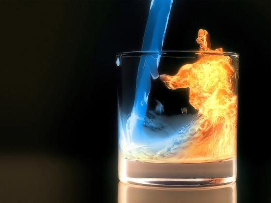 Water Flame Wallpaper -