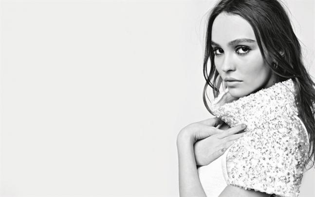 Download wallpapers Lily-Rose Depp, American actress, portrait 