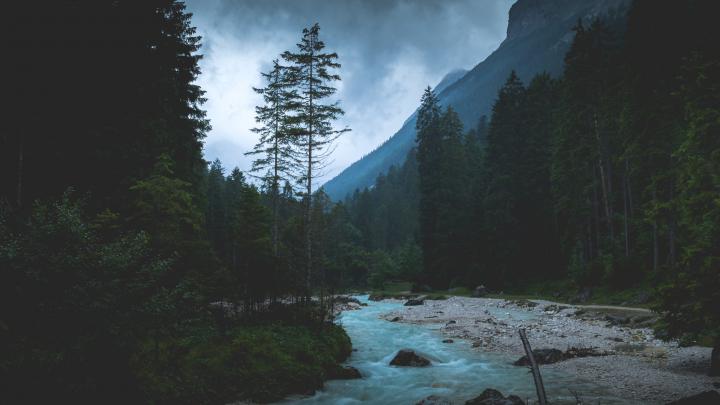 np31-mountain-wood-night-dark-river-nature-wallpaper
