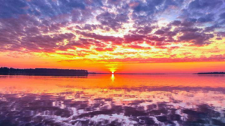 np39-sea-sunset-red-beach-nature-wallpaper