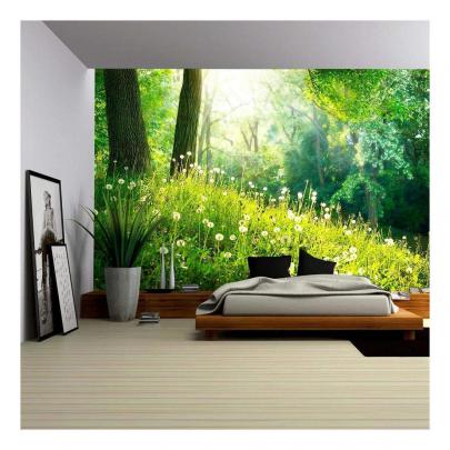 wall26 - Spring Nature Beautiful Landscape Green Grass and Trees 
