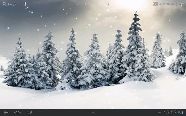 Live Falling Snow Desktop Wallpaper -