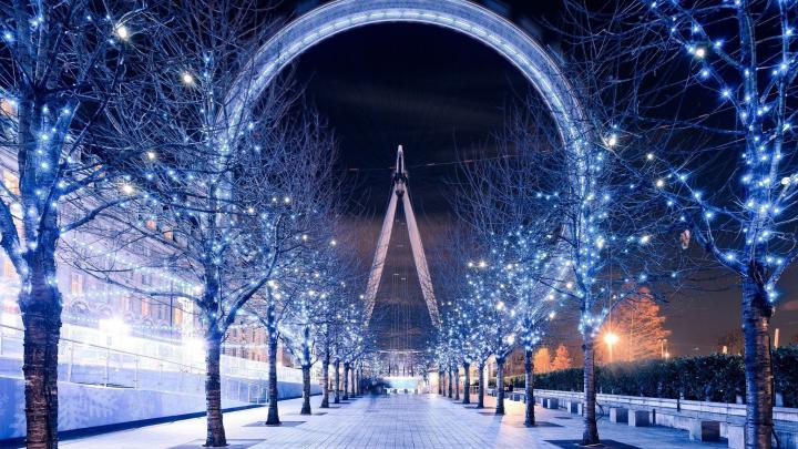 Winter Uk Night London England 1080p Hd Wallpaper Background - London 
