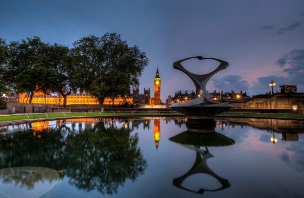 Beautiful desktop wallpaper of London, wallpaper of England, night 