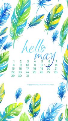 May 2017 Wallpaper Calendar | Calendar wallpaper, Spring desktop 