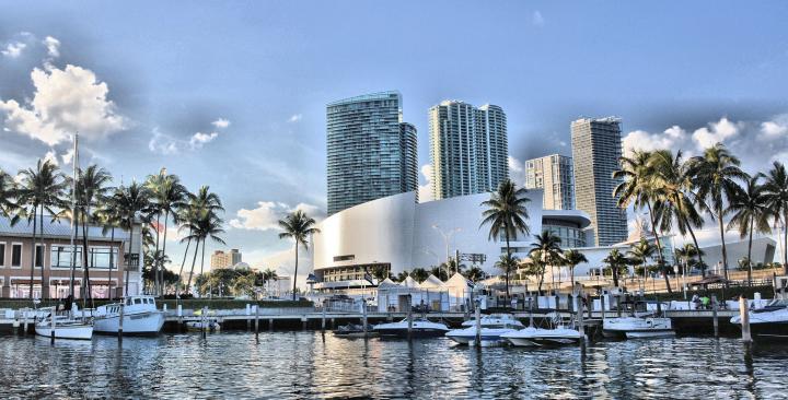 florida, Miami, Tower, Marina, Bridge, Beach, Monuments, Usa, Night 