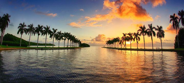 florida, Miami, Tower, Marina, Bridge, Beach, Monuments, Usa, Night 