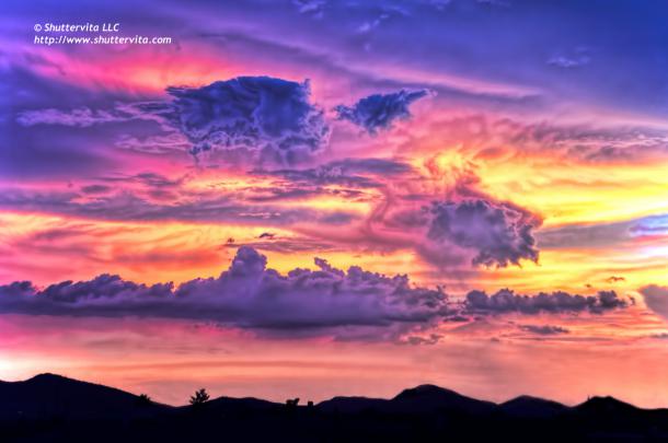 Wallpaper : sunset, nature, clouds, sunrise, evening, desert, horizon 