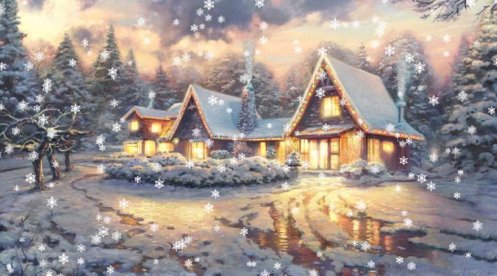 Christmas Eve Animated Wallpaper - DesktopAnimated.com