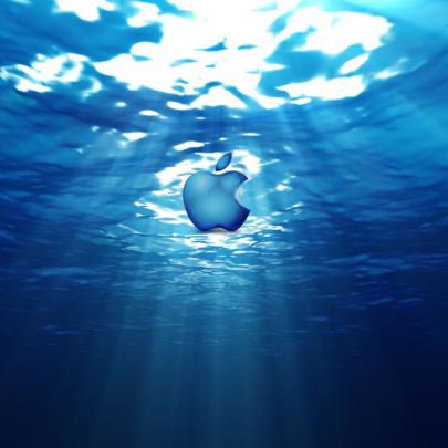 Download Wallpaper 2048x2048 Apple, Mac, Brand, Logo, Underwater 