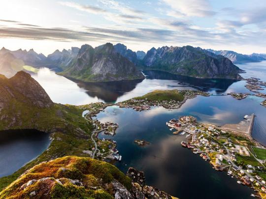 Panorama Norwegian Islands Pictures Rhein And Lofoten Norway Wallpaper 