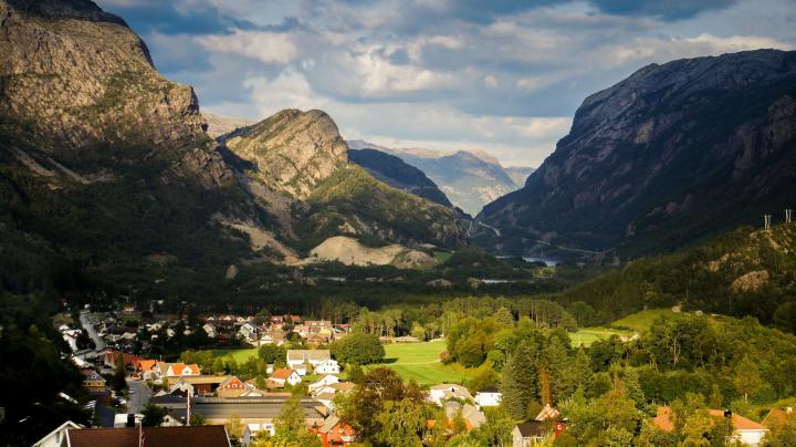 fjord, Norway, Village, Town Wallpapers HD \/ Desktop and Mobile Backgrounds