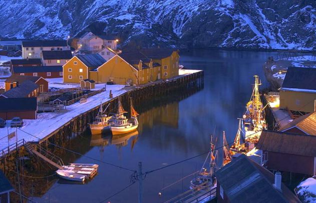 Cool Norway Nusfjord-Norway \u2013 Nature Lakes HD Desktop Wallpaper