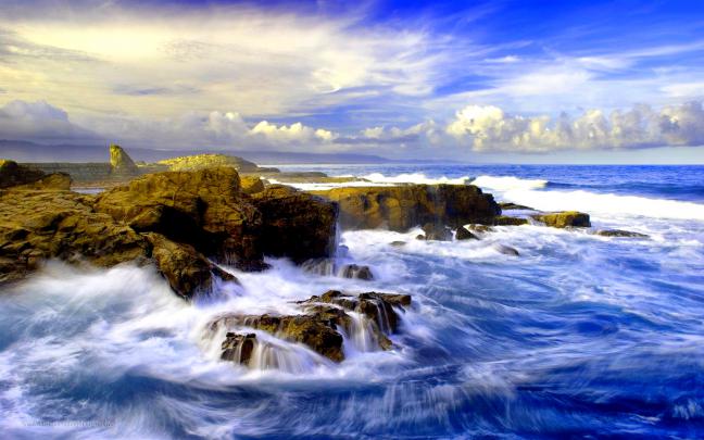 crashing waves wallpaper beach - HD Desktop Wallpapers