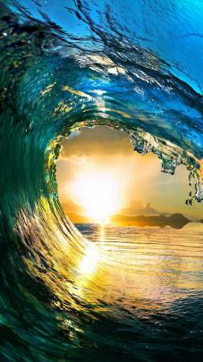 Ocean Waves Phone Wallpaper - RankTechnology