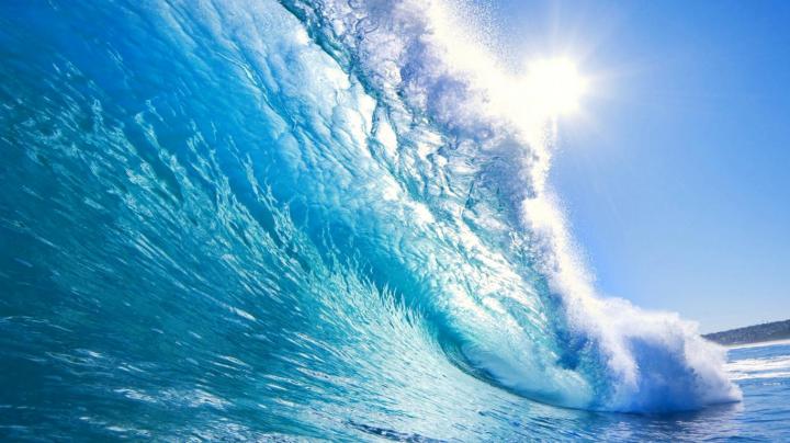 Free download Download Blue Waves Crystal Beach Beautiful Nature Ocean 