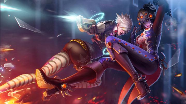 Overwatch, Video games, Tracer (Overwatch), Widowmaker (Overwatch 