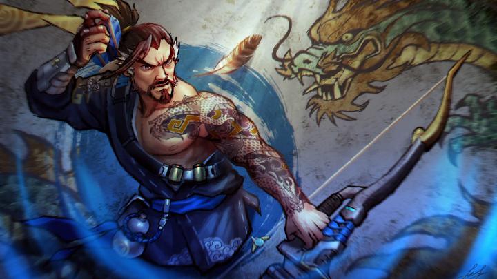 Hanzo (Overwatch), Overwatch, Video games, Digital art Wallpapers HD 