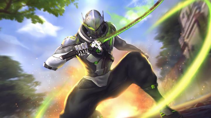 Genji, Katana, Overwatch, Art, 4K, #7.1446 Wallpaper