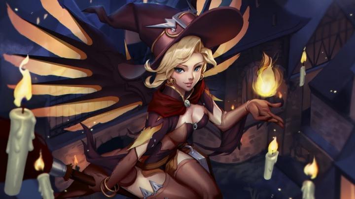 Witch Mercy, Overwatch, 4K, #132 Wallpaper