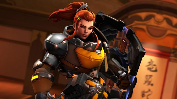 Desktop wallpaper beautiful, brigitte, overwatch, warrior, artwork, hd 