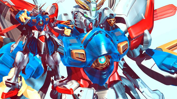 Burning Gundam Wallpaper \u00b7\u2460 