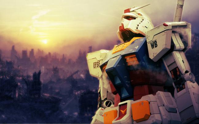 Burning Gundam Wallpaper \u00b7\u2460 