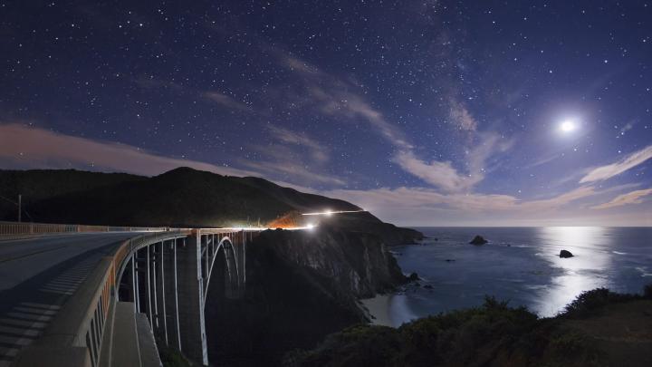 Coastal Highway Night Wallpapers