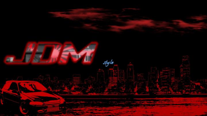Wallpaper : Japan, illustration, red, text, JDM, Honda Civic, poster 