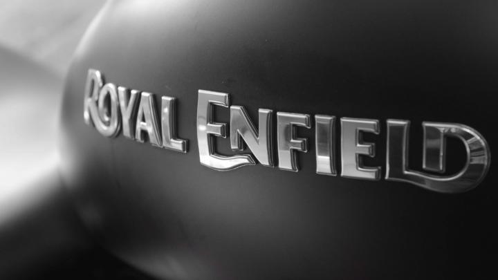 Desktop Wallpaper Bike, Bullet, Royal Enfield, Monochrome, Logo, Hd 