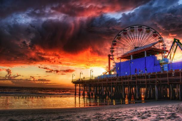 [38+] Santa Monica Pier Wallpaper 