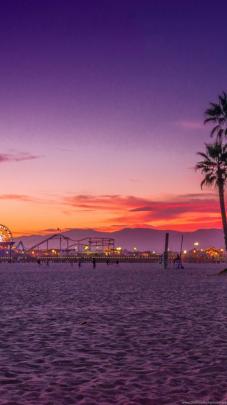 Los Angeles, Santa Monica Beach iPhone 6 Wallpapers HD Wallpapers 