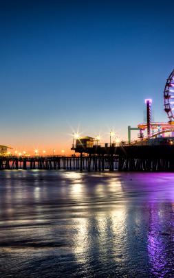 Free download Santa Monica Pier Ferris Wheel Amusement Park HDR 