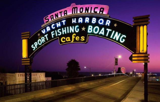 California, Los Angeles, Santa monica, Pier, City Wallpapers HD 