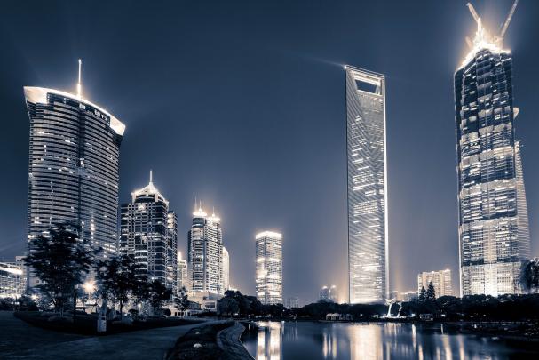 Beautiful wallpaper of Lujiazui, desktop wallpaper of Shanghai, China 