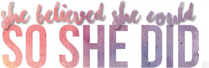 \u0026quot;She Believed She Could So She Did Quote Sticker\u0026quot; Stickers by 