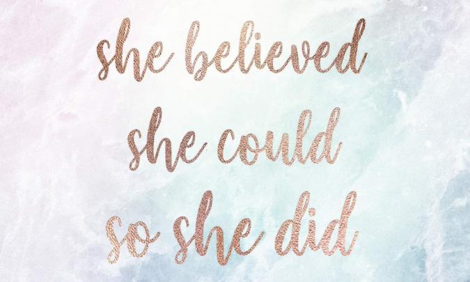 Novament: She Believed She Could So She Did Wallpaper Desktop