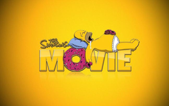 homer, Simpson, Donuts, The, Simpsons, Sleeping, Simpson, The, Movie 