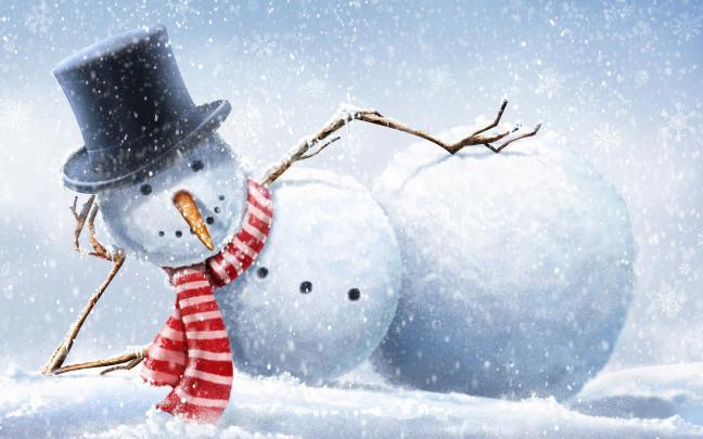 Snowman Desktop Backgrounds \u00b7\u2460 
