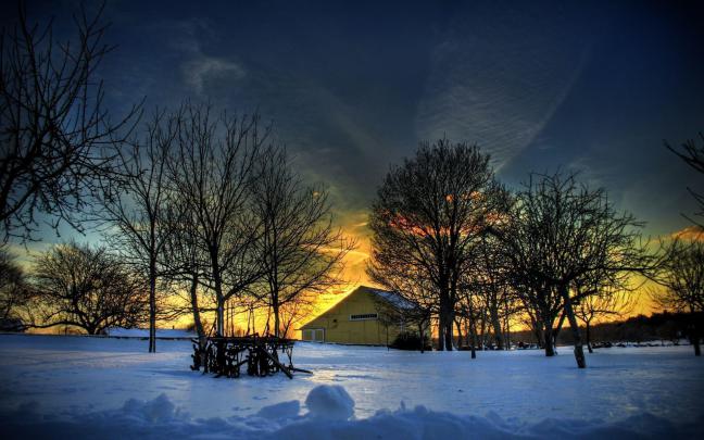Winter Sunset Wallpapers