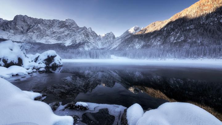 Winter Snow Mountains 5K Wallpapers | Wallpapers HD