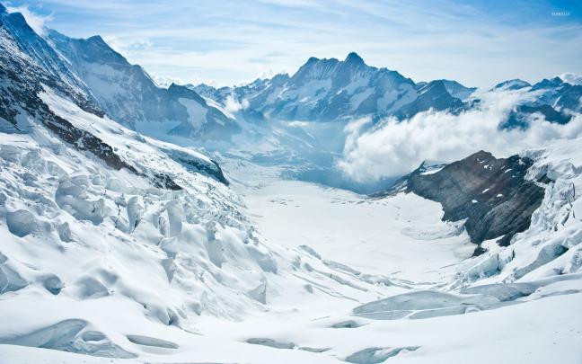 Snowy mountains [12] wallpaper - Nature wallpapers - #33466